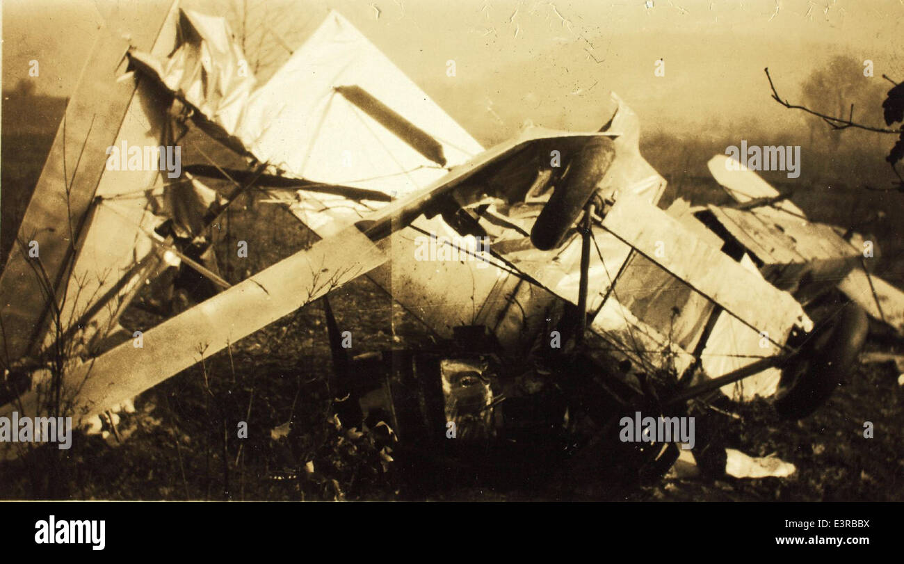 This image captures the aftermath of an aircraft accident, a ...
