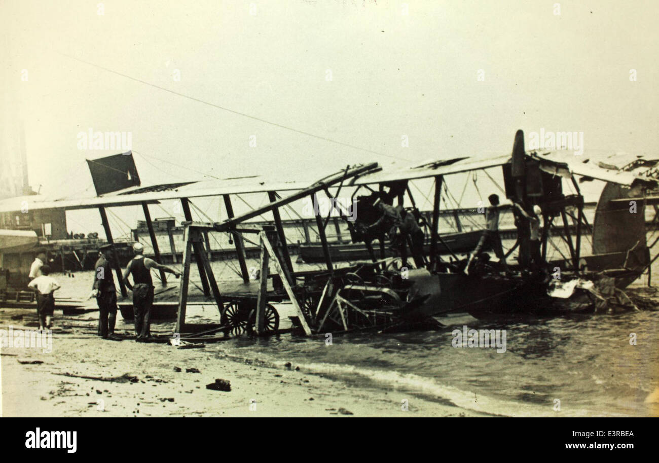 This photo depicts the aftermath of an aircraft accident. It highlights ...