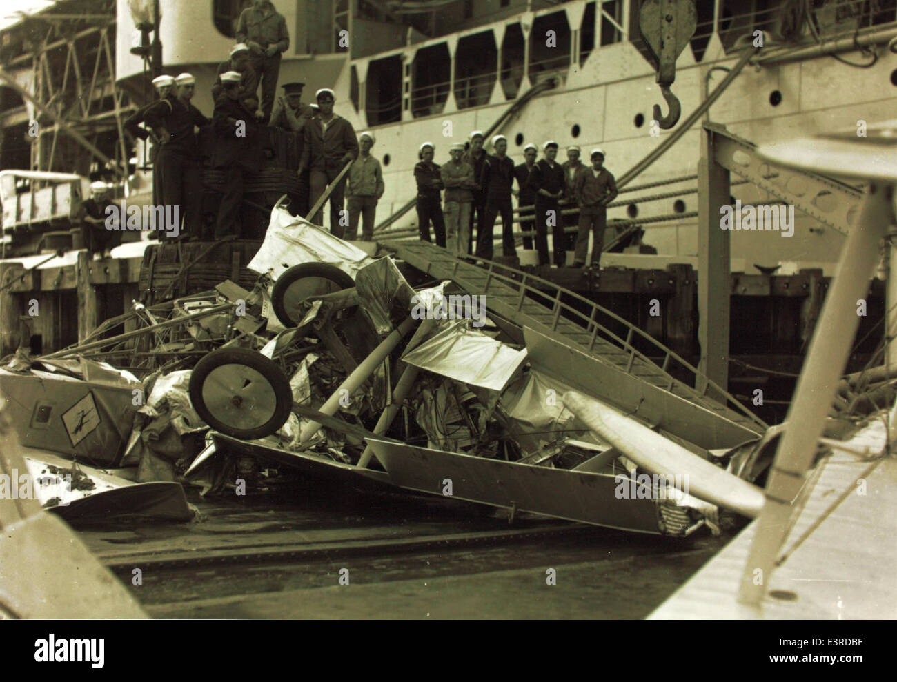This image reflects the aftermath of an aircraft accident, a reminder ...
