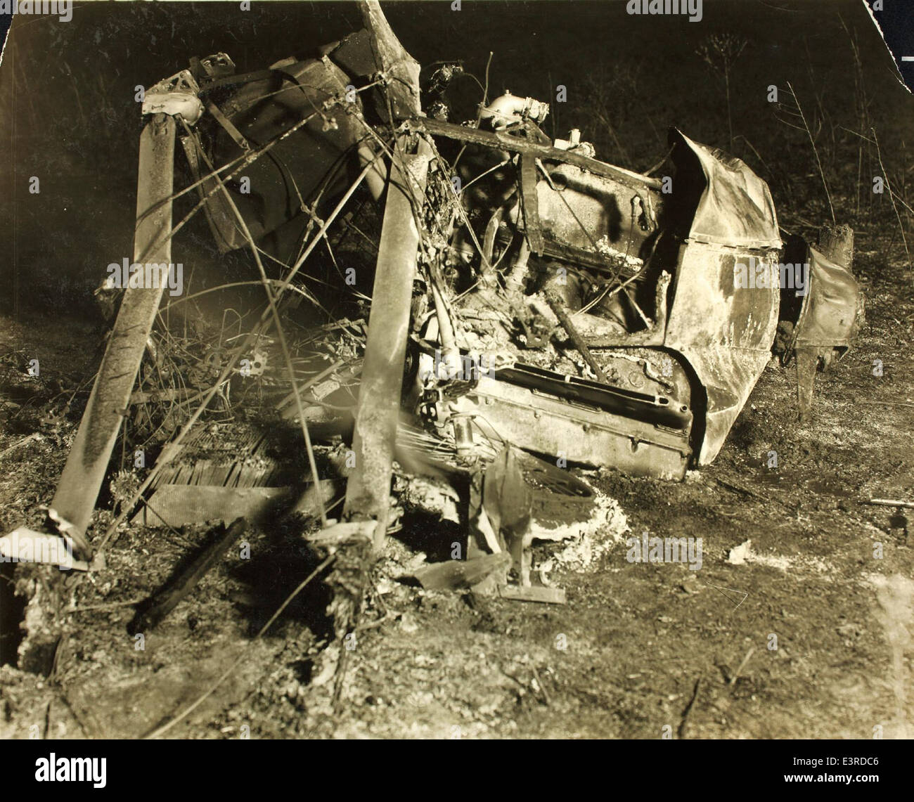 This image provides a snapshot of an aircraft accident, a reminder of ...