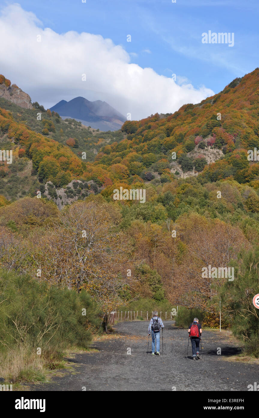 Volcano Etna, Etna Park, Catania, Sicily, Italy, Europe Stock Photo Alamy