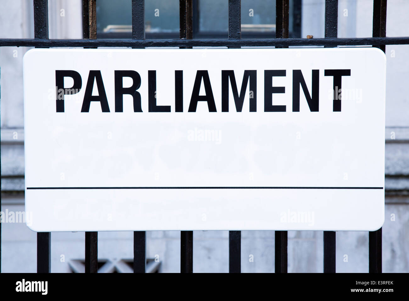Parliament Street Sign, Westminster; London; England; UK Stock Photo ...