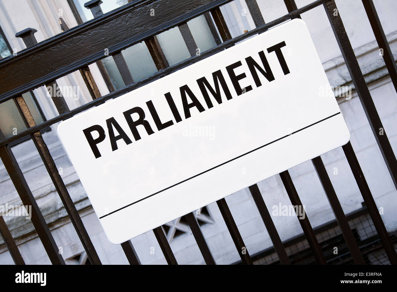 Parliament Street Sign, Westminster; London; England; UK Stock Photo ...