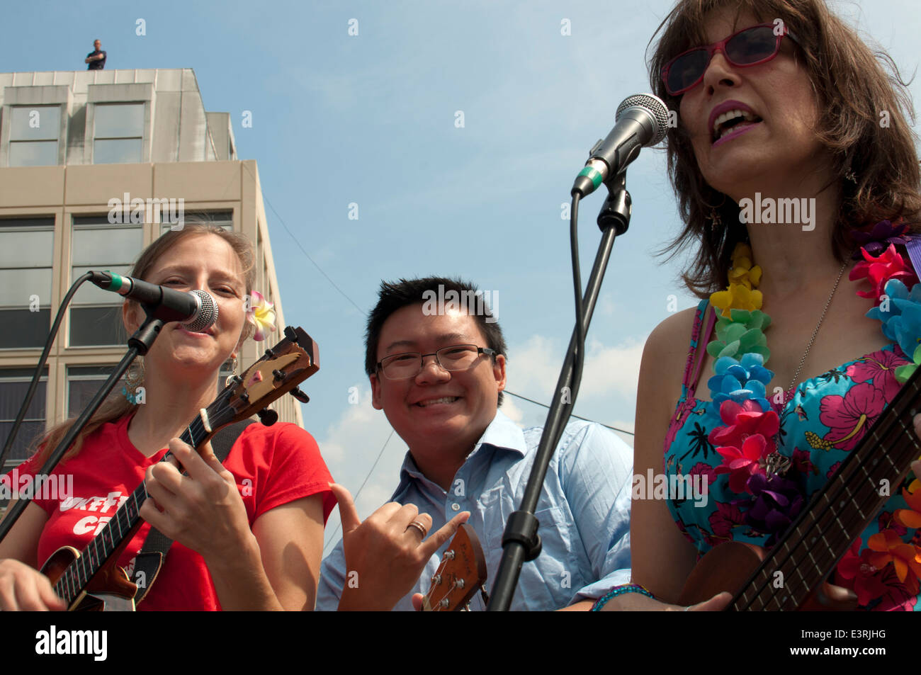 2014 Ukulele Festival of Great Britain, Cheltenham Spa, UK Stock Photo