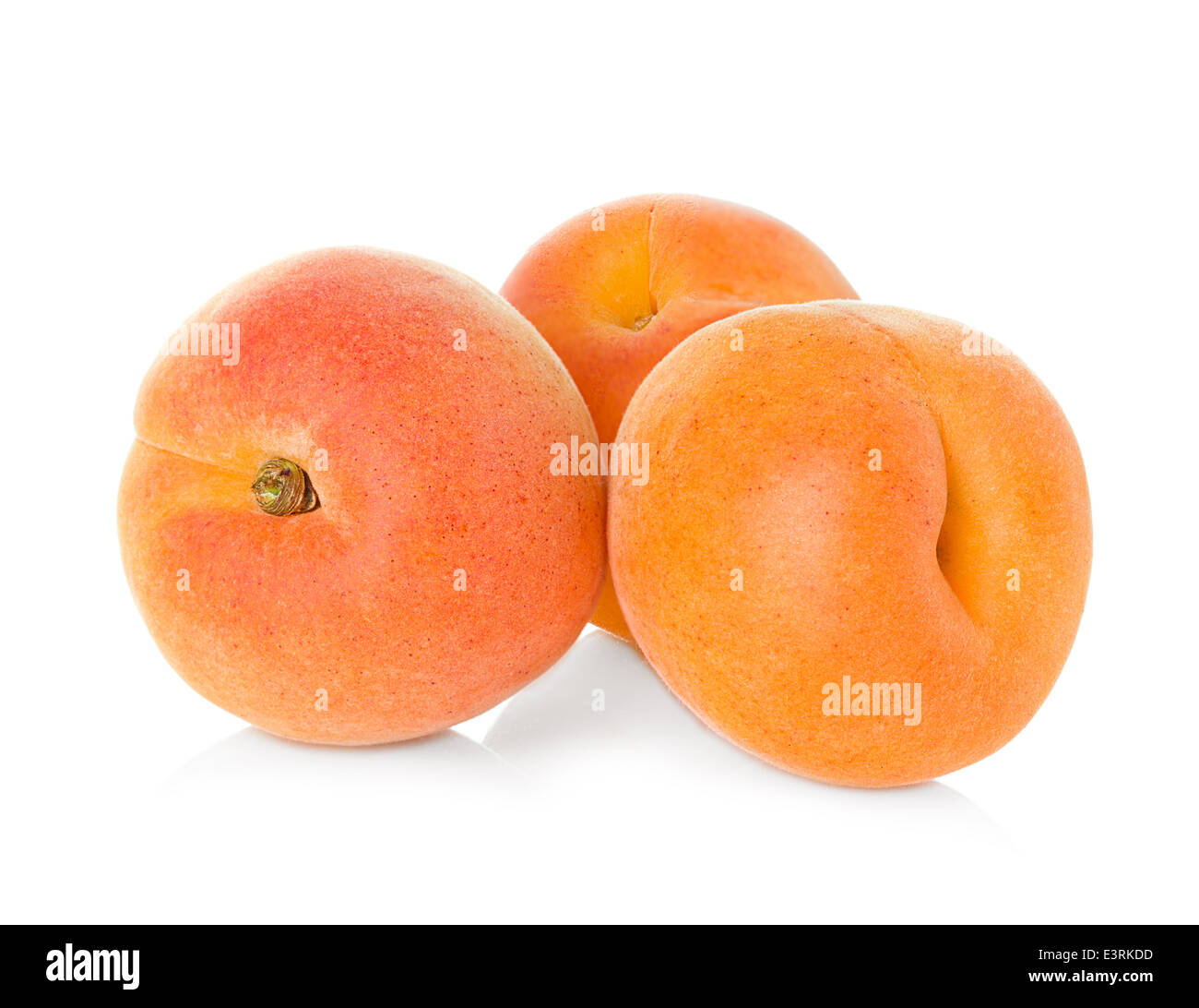 Ripe apricot fruit isolated on white background Stock Photo Alamy