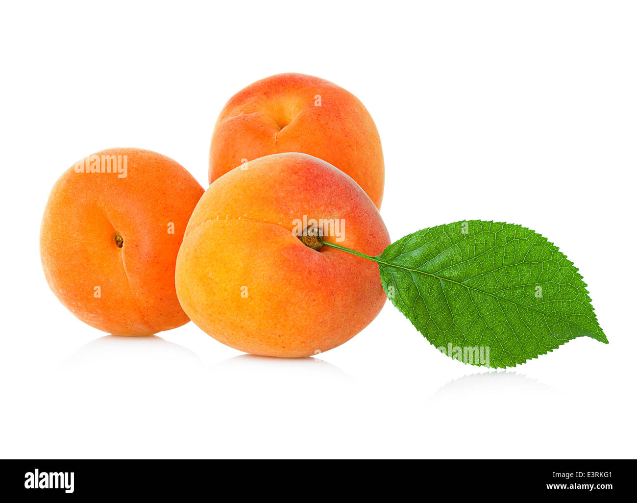 Ripe apricot fruit isolated on white background Stock Photo Alamy