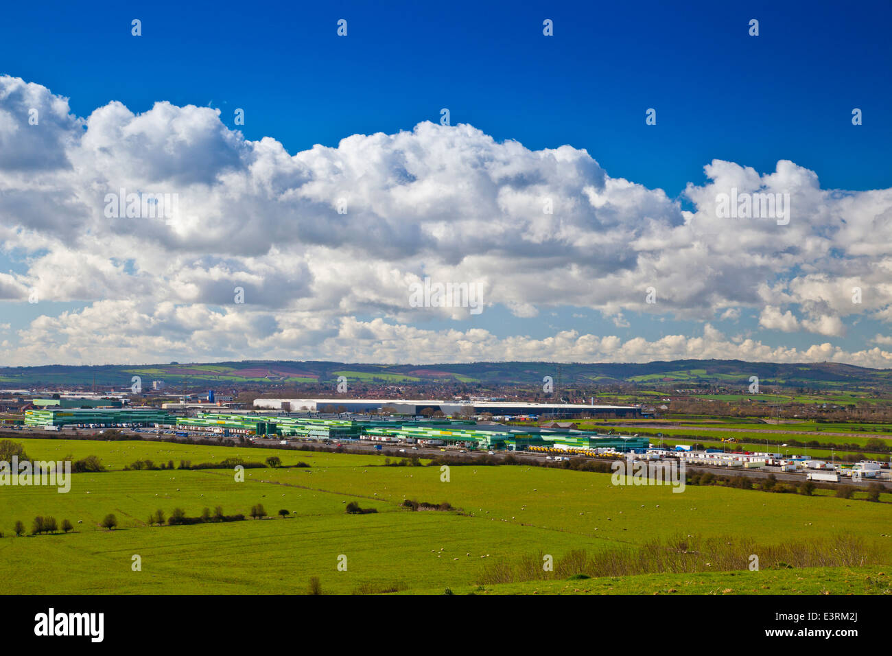 Morrison's distribution warehouse in Bridgwater, Somerset, England