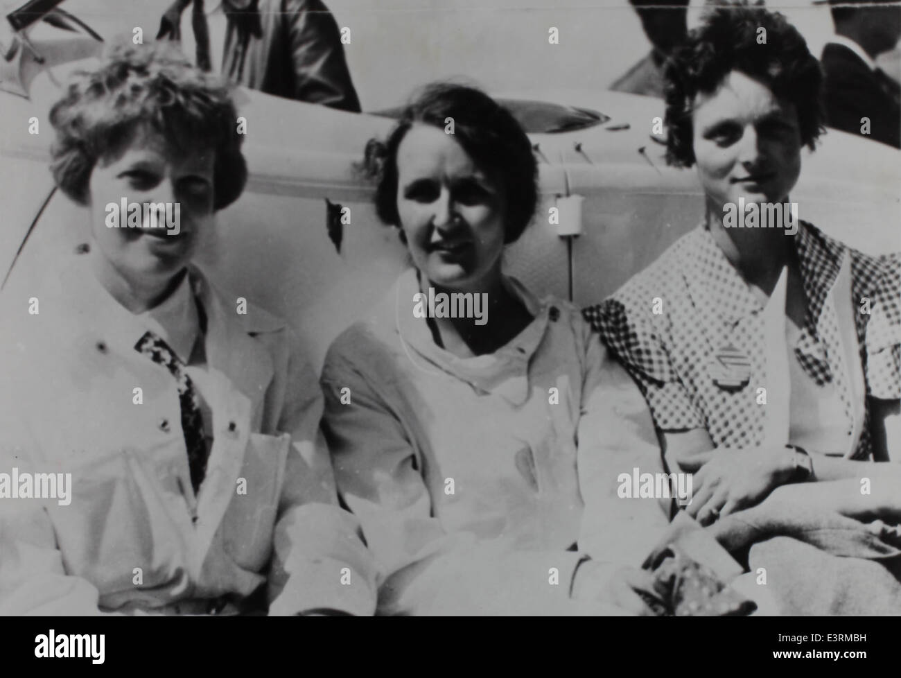 This iconic photograph from 1931 features pioneering aviators Amelia ...