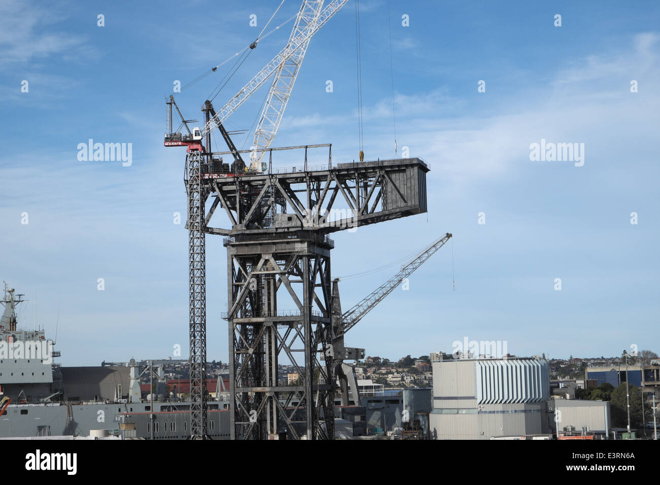 hammerhead crane at Sydney's garden island naval base, Sydney,New south