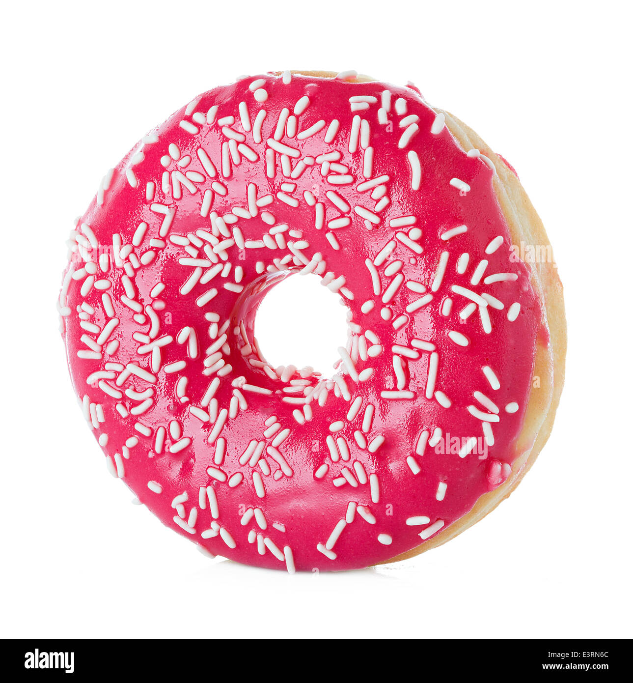 donut close-up isolated on white background Stock Photo - Alamy