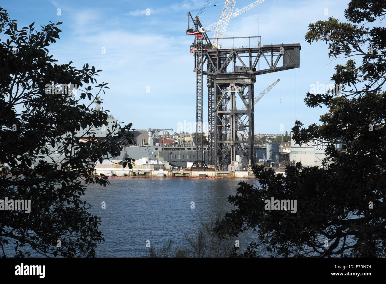 Hammerhead Crane At Sydney S Garden Island Naval Base Sydney New