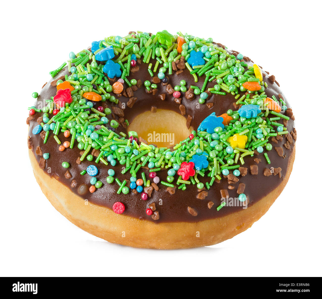 donut close-up isolated on white background Stock Photo - Alamy