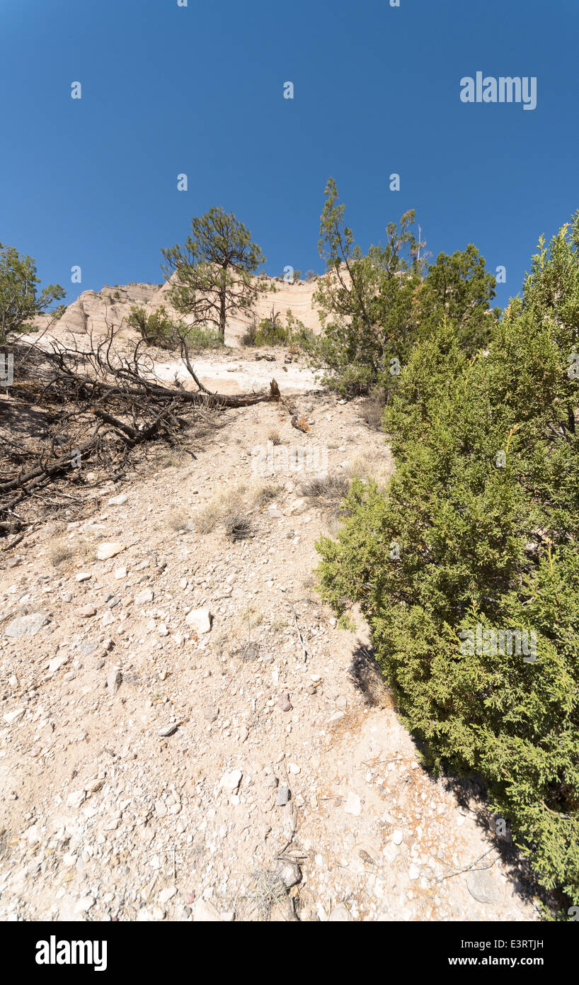 A view of mountainous rock formations at Kasha-Katuwe Tent Rocks ...