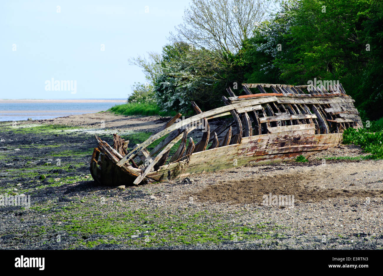 Old fishing boat near Saltmills, Co. Wexford, Ireland Stock Photo