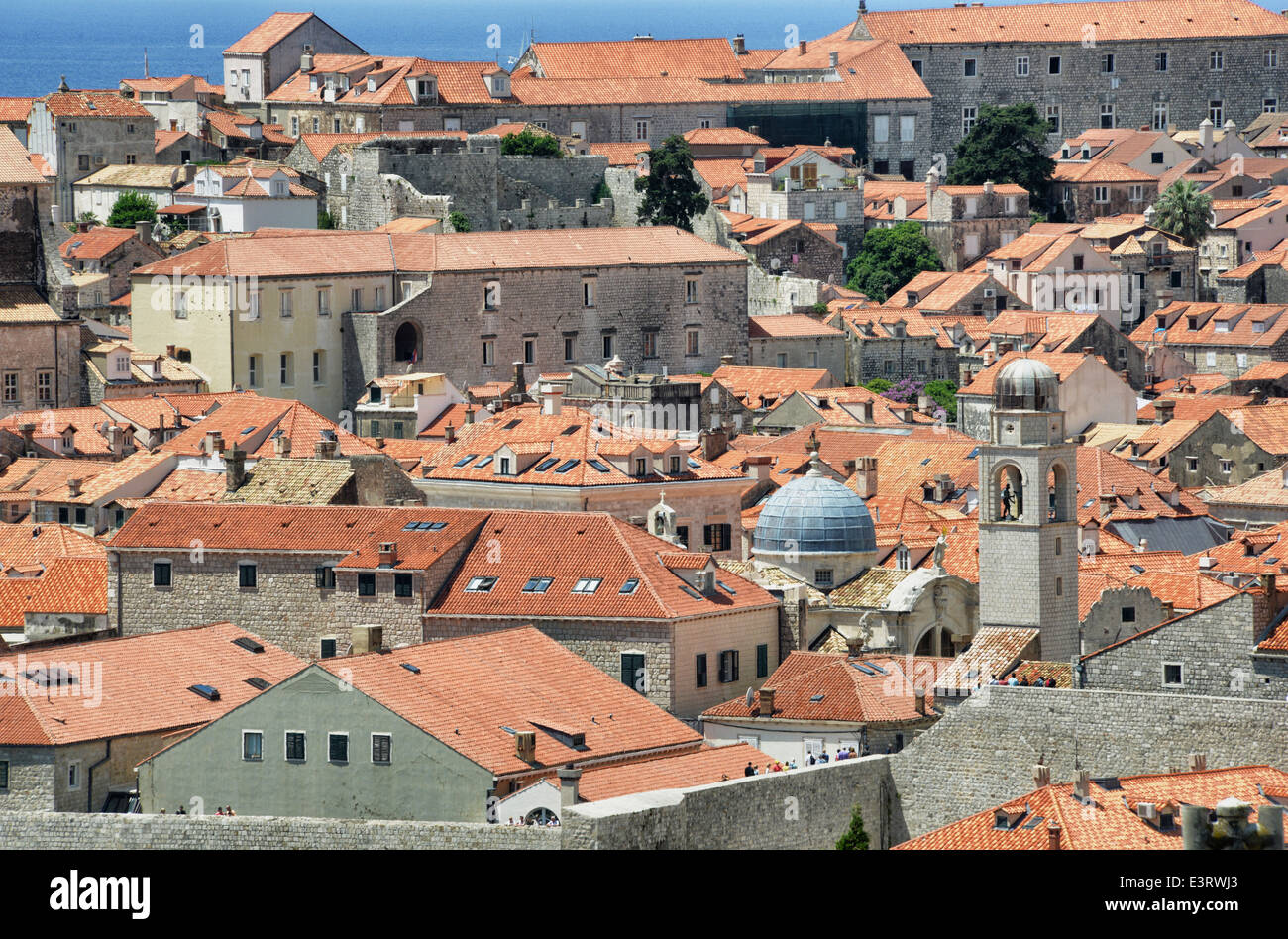 Dubrovnik city rooftops, Croatia Stock Photo - Alamy