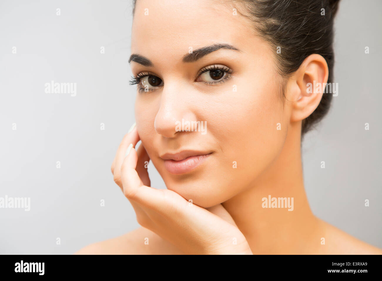Portrait of the pretty young woman Stock Photo - Alamy