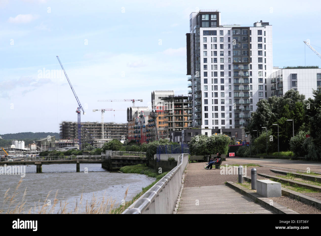 Apartments at Greenwich Millennium Village London Stock Photo Alamy