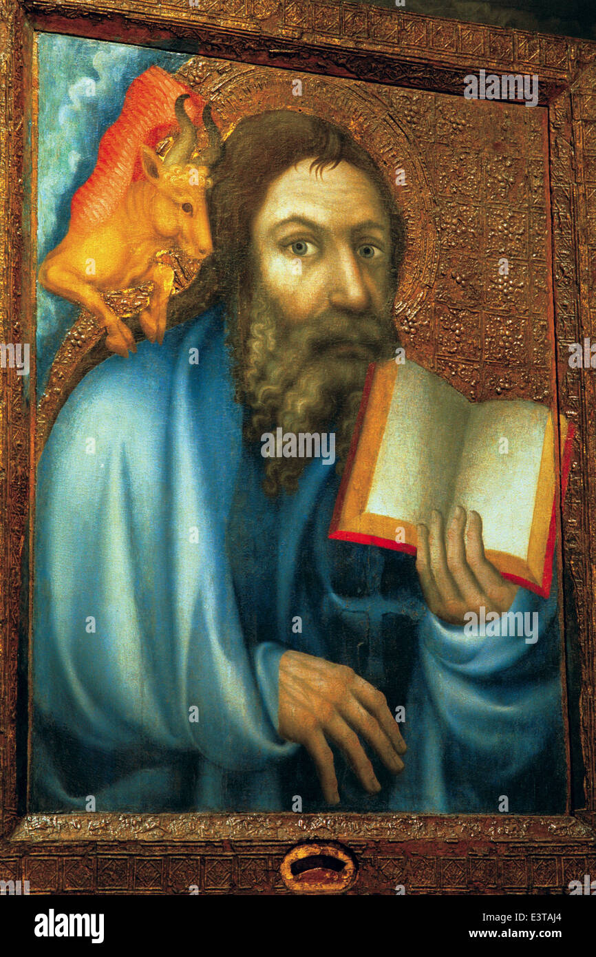 Painting 'Saint Luke the Evangelist' by Gothic painter Master Theoderic ...