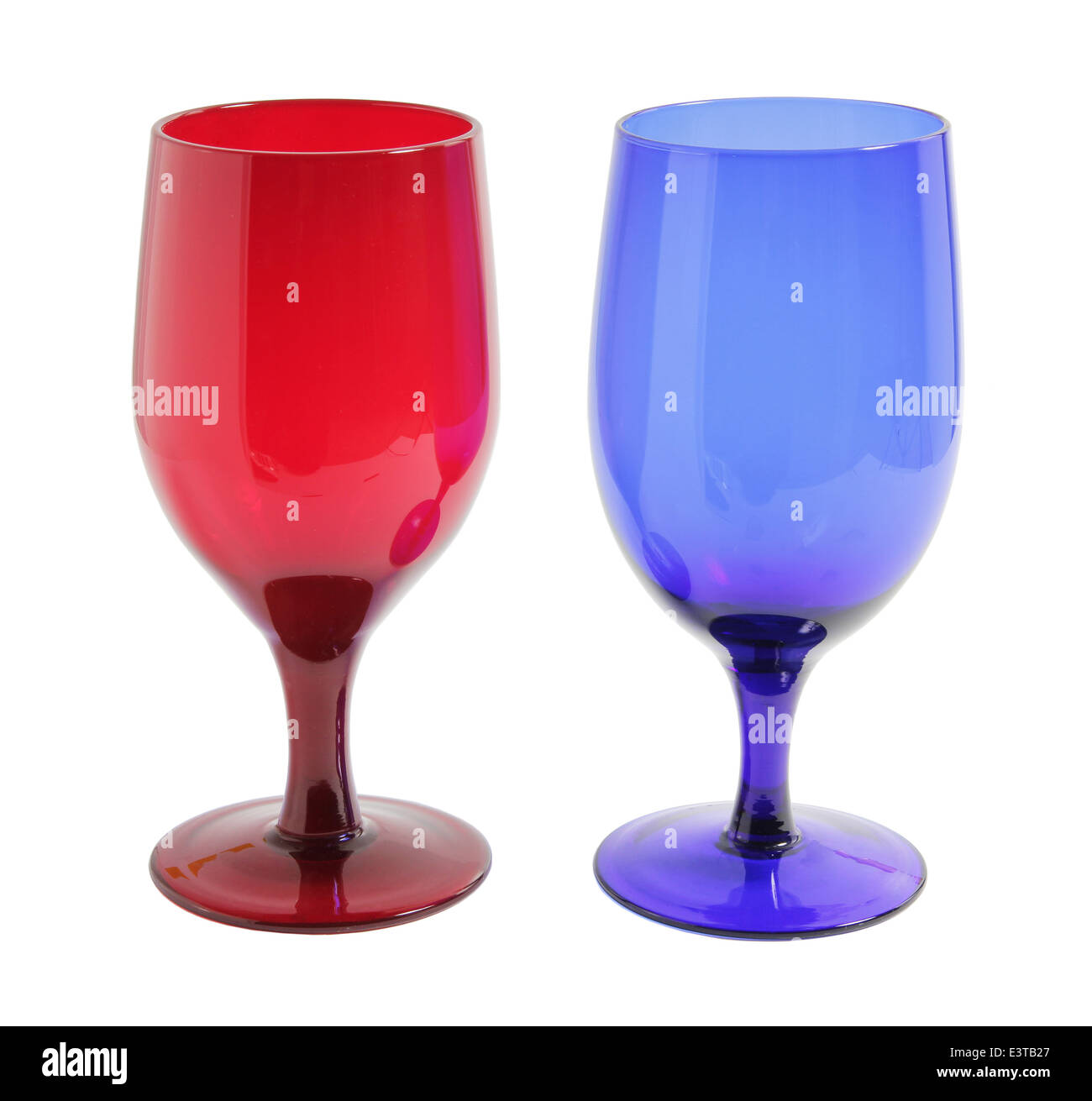 Colored Wine Glasses Stock Photo Alamy