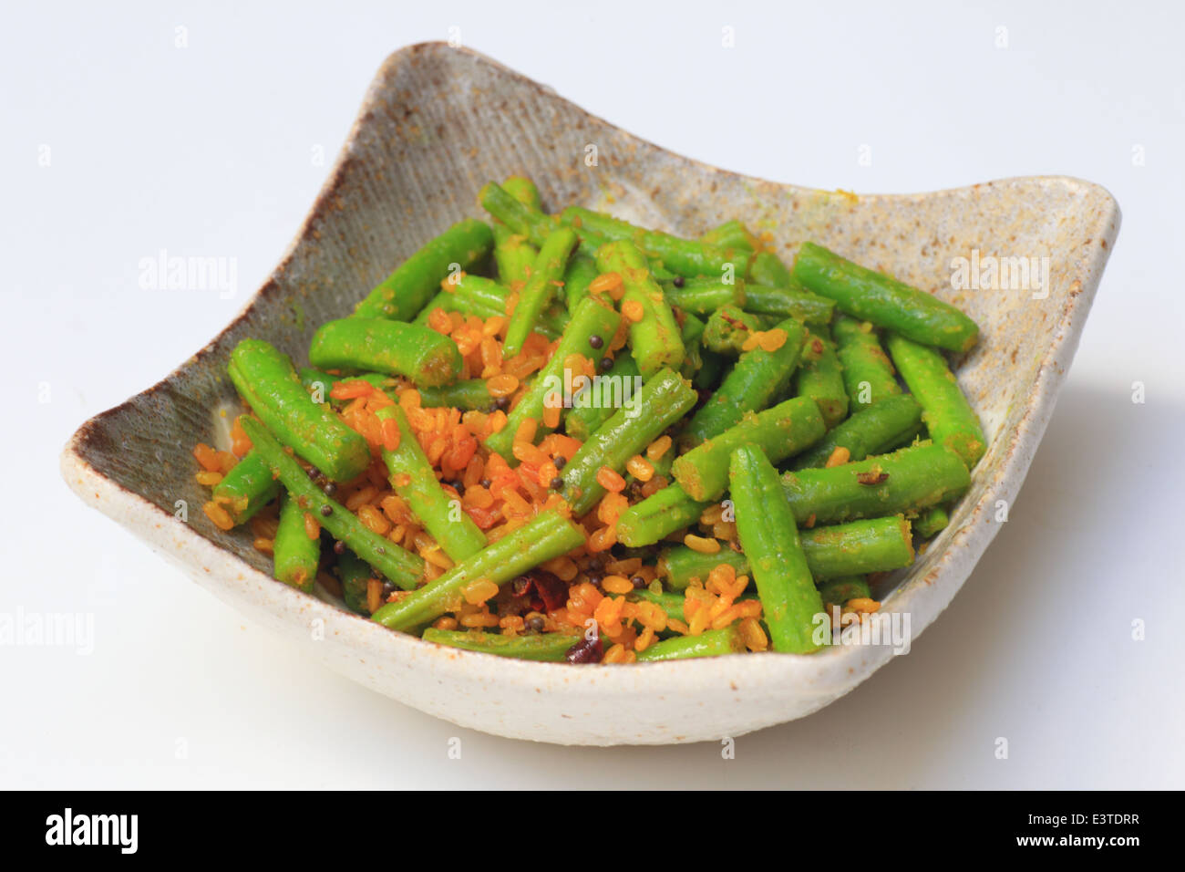 Poriyal of Kidney beans Stock Photo