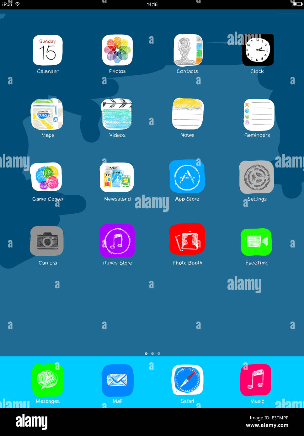 Illustration of an app screen Stock Photo - Alamy