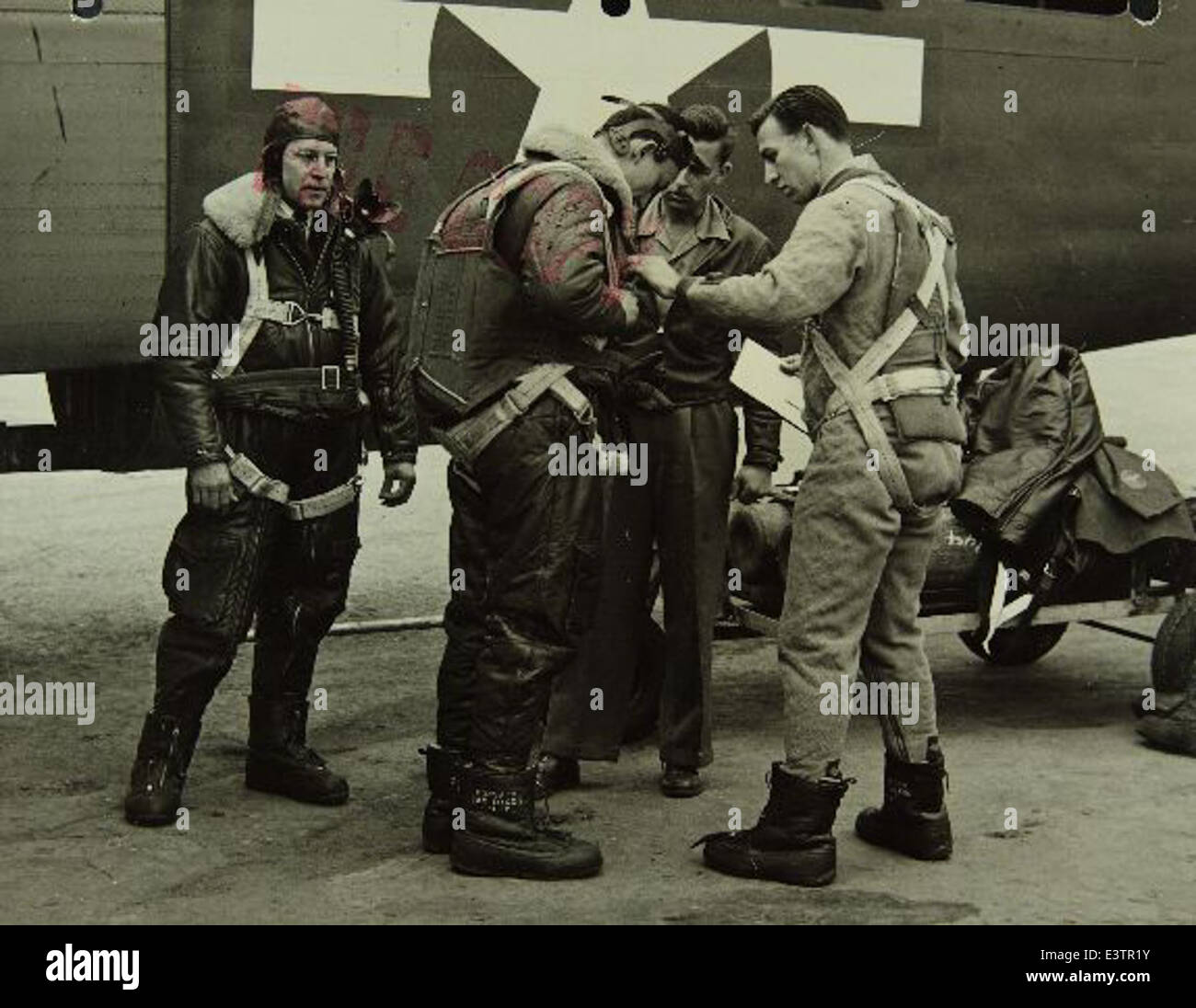 This photo captures the flight testing operations at the Consolidated ...