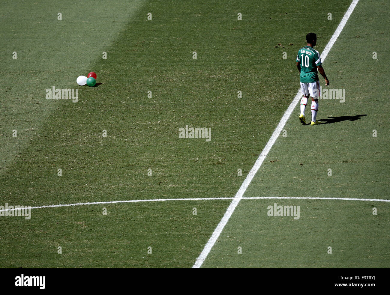 Fortaleza, Brazil. 29th June, 2014. Mexico's Giovani dos Santos is seen during a Round of 16 match between Netherlands and Mexico of 2014 FIFA World Cup at the Estadio Castelao Stadium in Fortaleza, Brazil, on June 29, 2014. Credit:  Liao Yujie/Xinhua/Alamy Live News Stock Photo