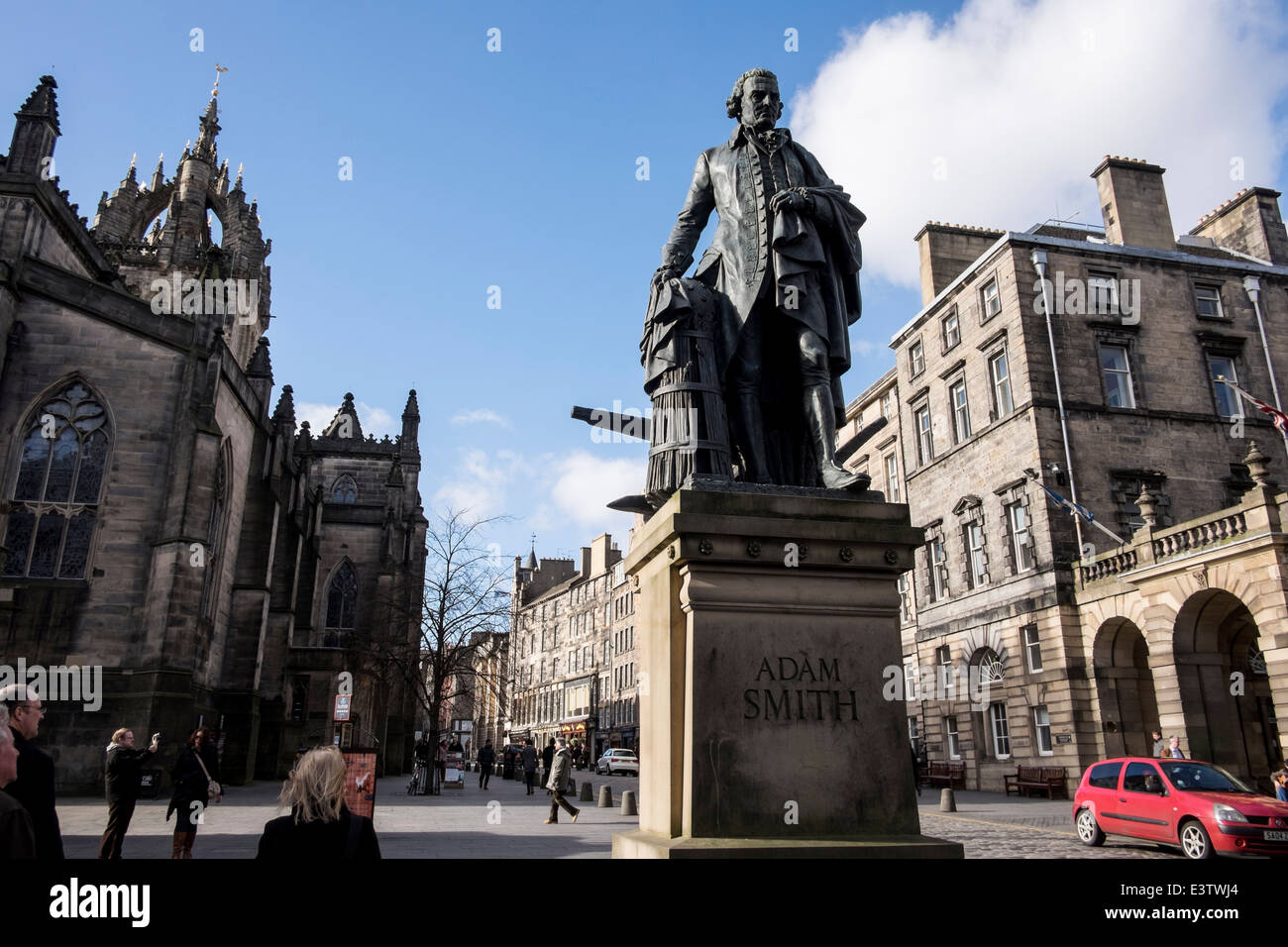 Adam Smith statue Royal Mile street Edinburgh Stock Photo 71232396 Alamy