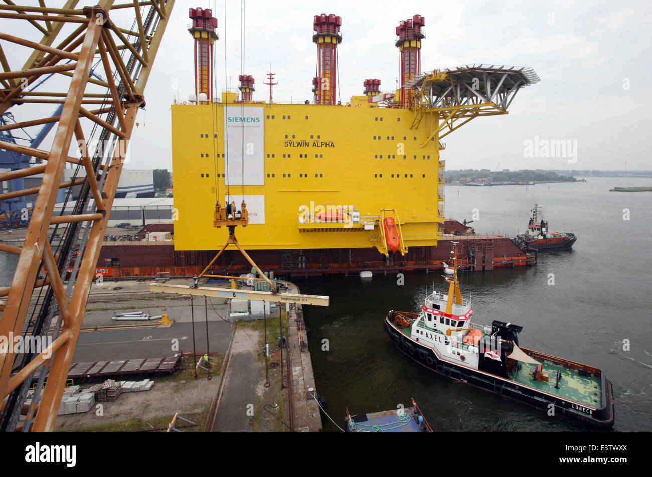 RostockWarnemuende, Germany. 28th June, 2014. The SylWin alpha