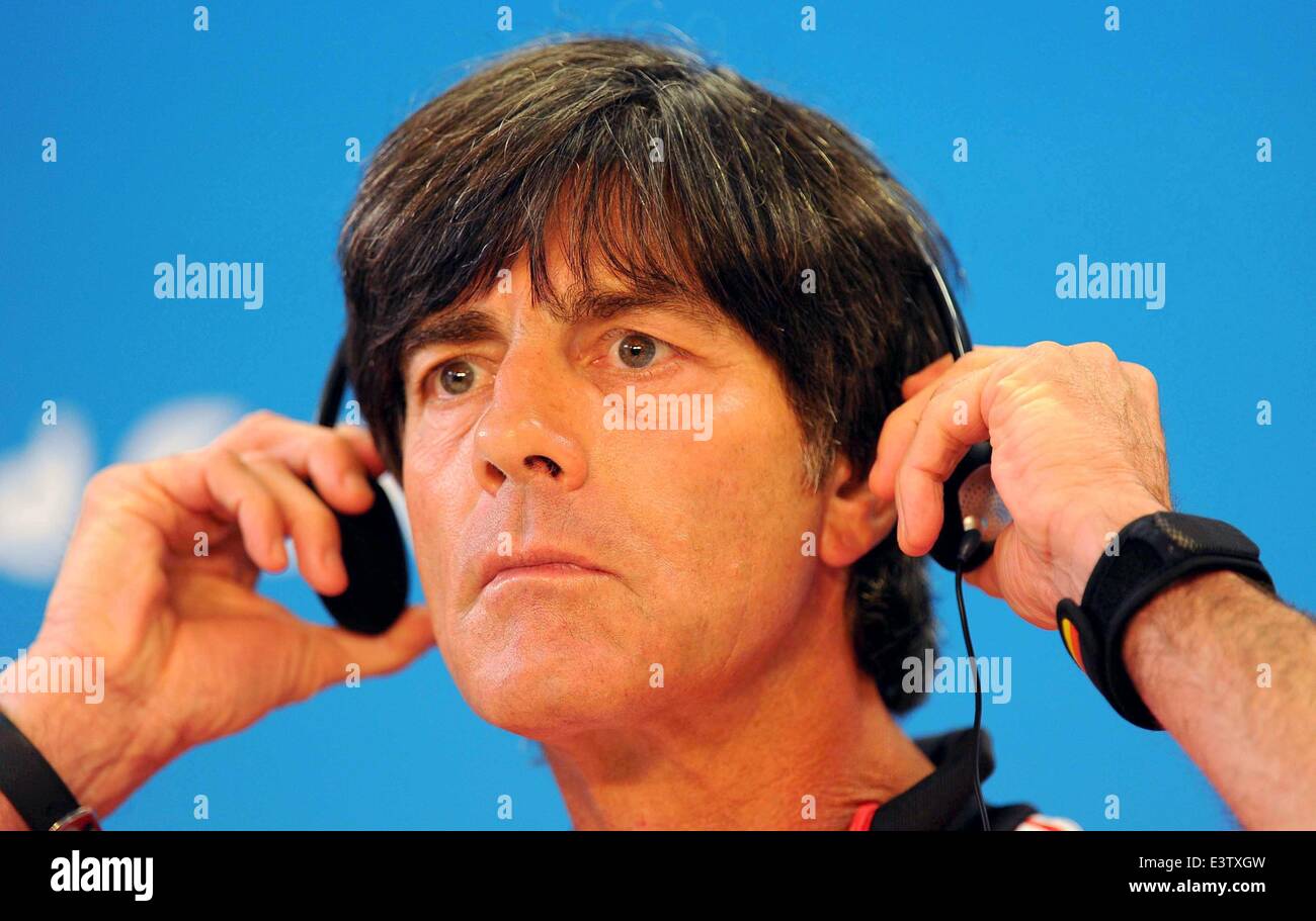 Porto Alegre, Brazil. 29th June, 2014. Germany's head coach Joachim ...