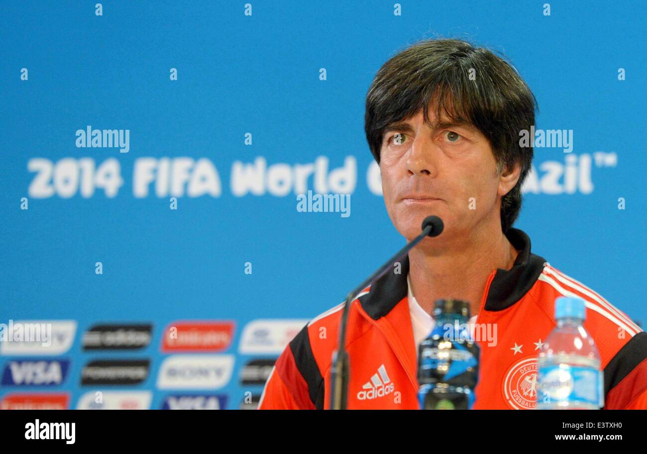 Porto Alegre, Brazil. 29th June, 2014. Germany's head coach Joachim ...