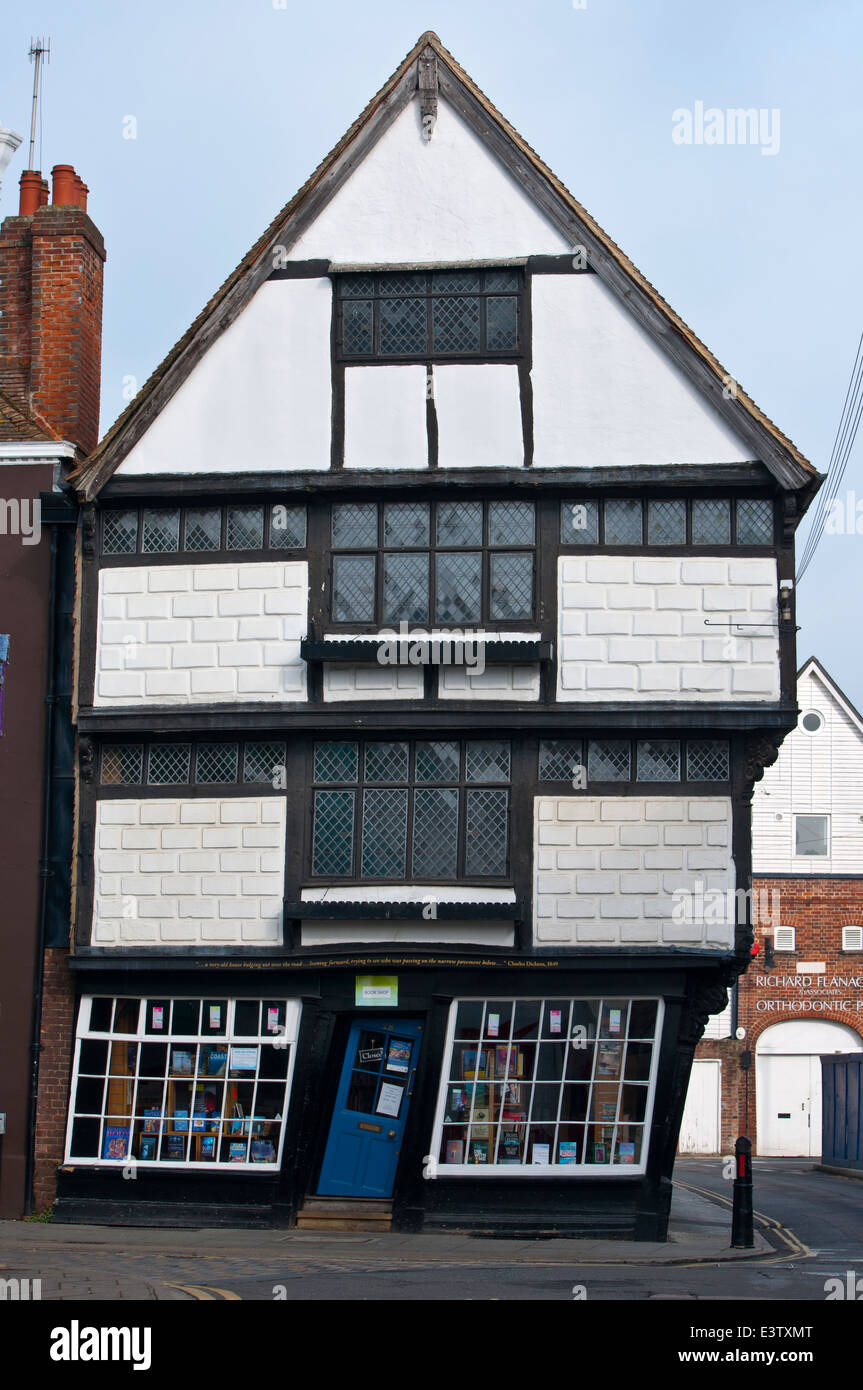 old king's school shop bookshop Canterbury Stock Photo