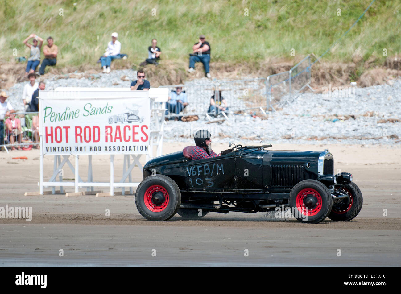 Pendine Sands, UK. 29th June, 2014. Vintage Hot Rod Association - Hot