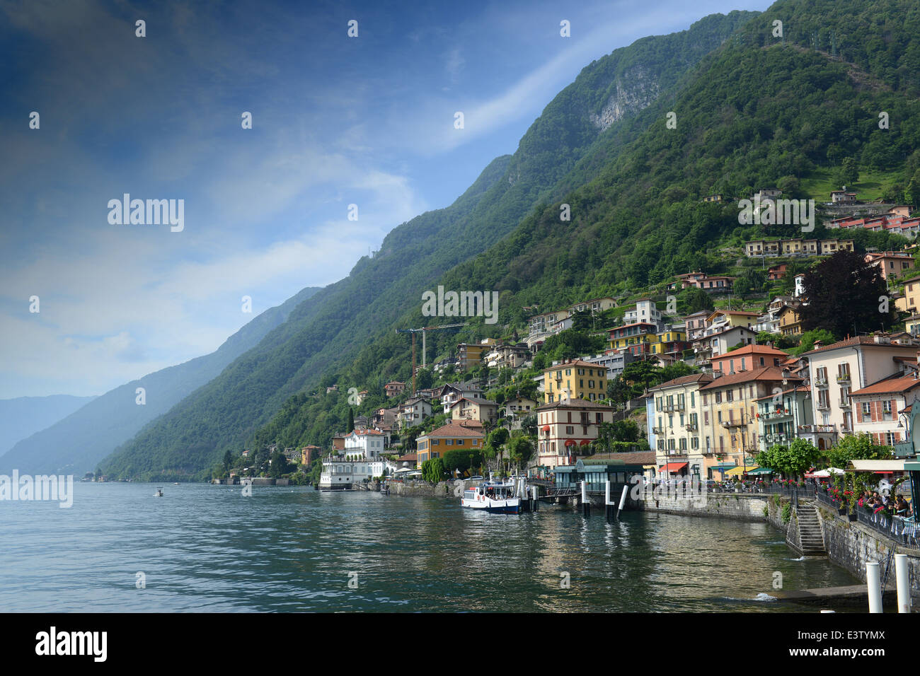 Argegno Lake Como Italy Stock Photo