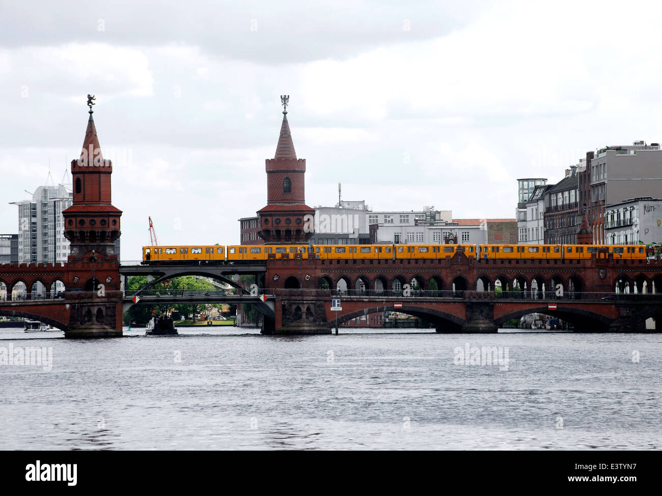 Warsaw Bridge Stock Photo