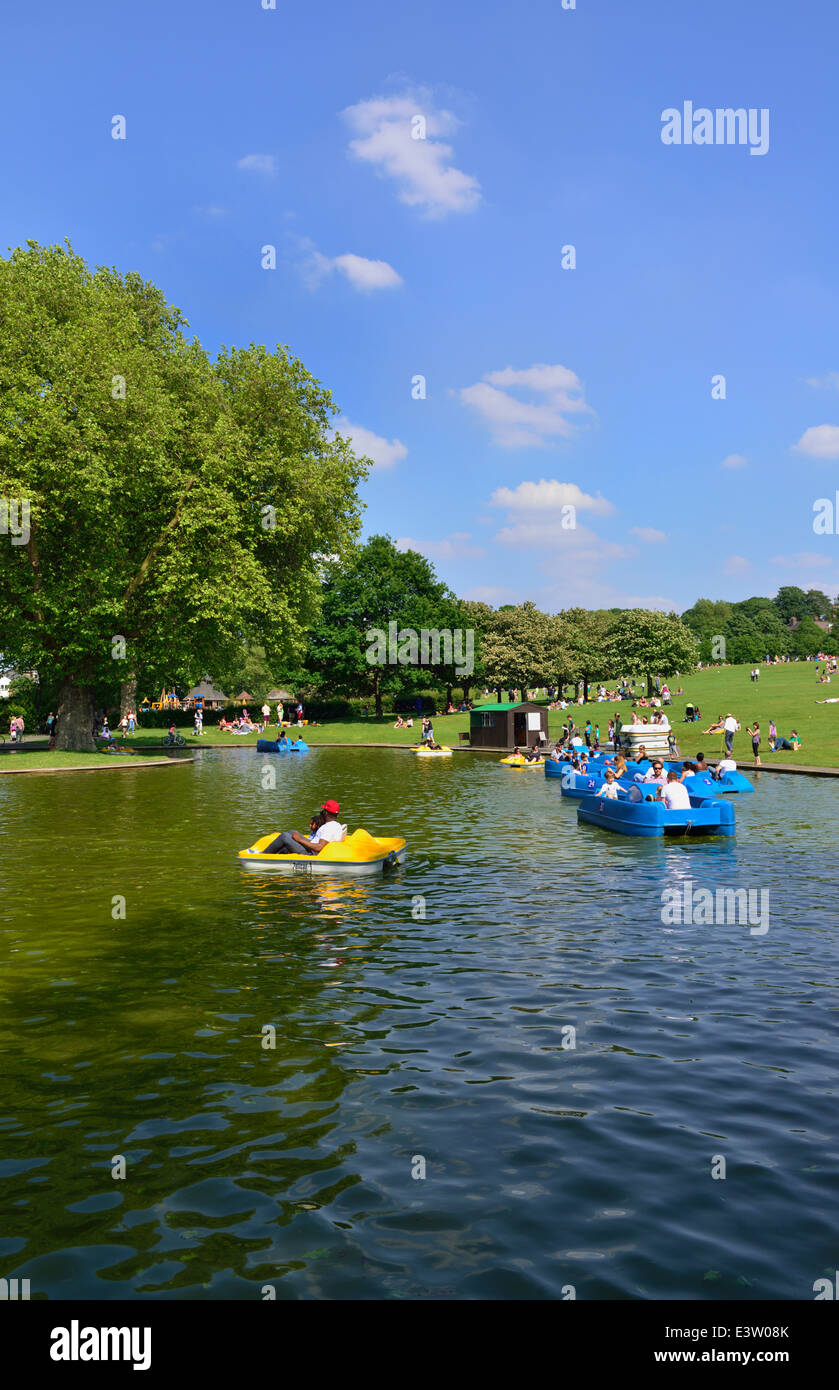 Boating Lake, Greenwich Park, London, United Kingdom Stock Photo