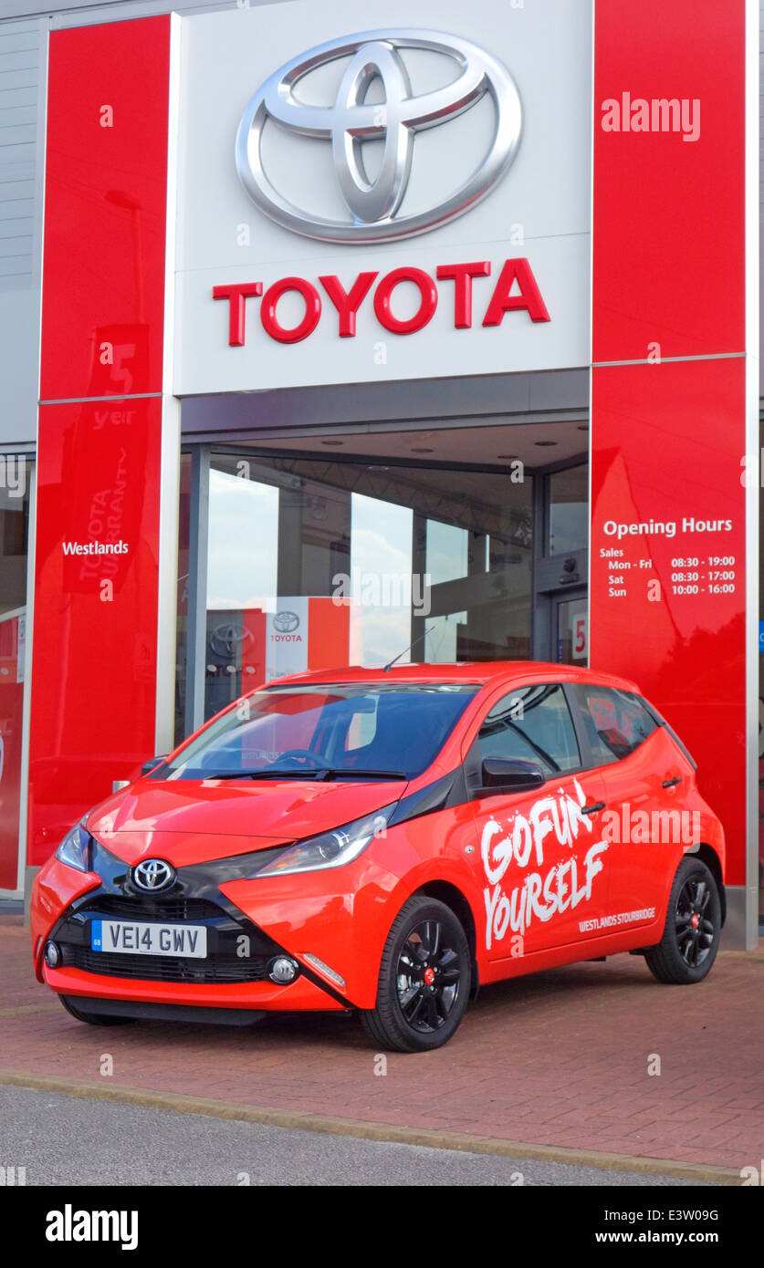 Westlands Toyota Dealership with New 2014 Toyota Aygo MKII, Stourbridge ...
