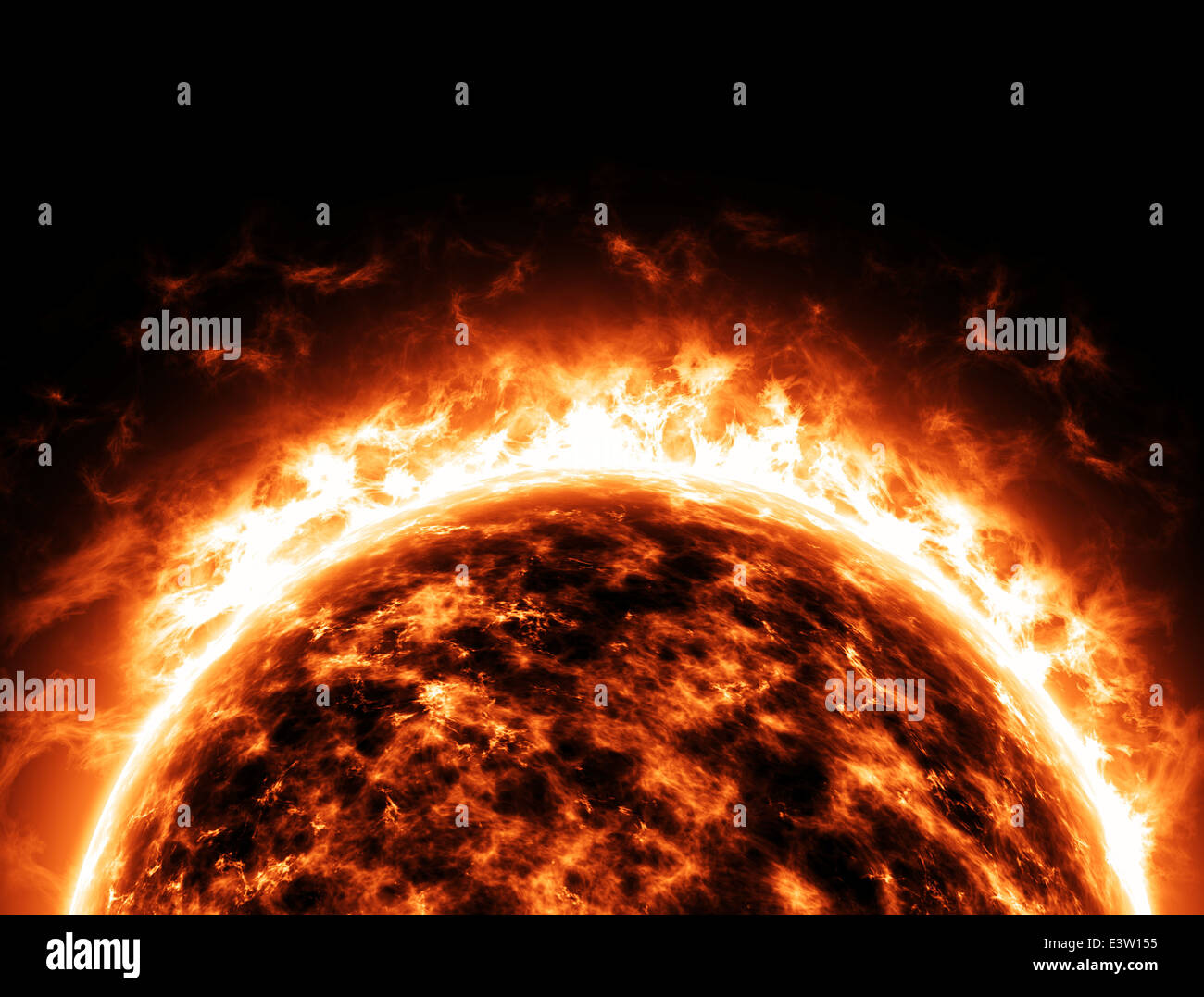 Sun Star space universe Stock Photo