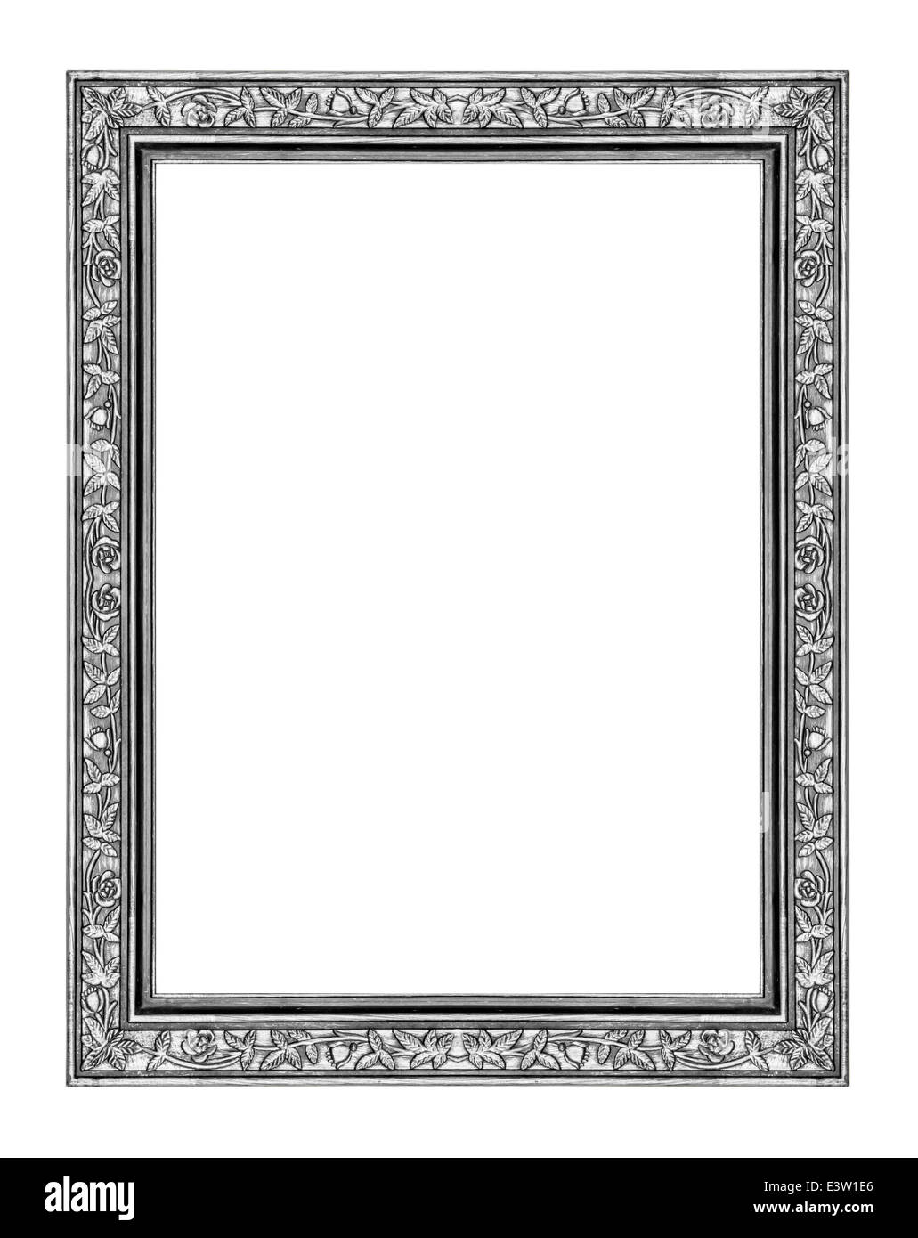 vintage gray frame isolated on white background, with clipping path Stock Photo Alamy
