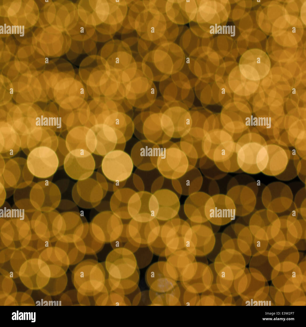 abstract golden bokeh as background or texture Stock Photo
