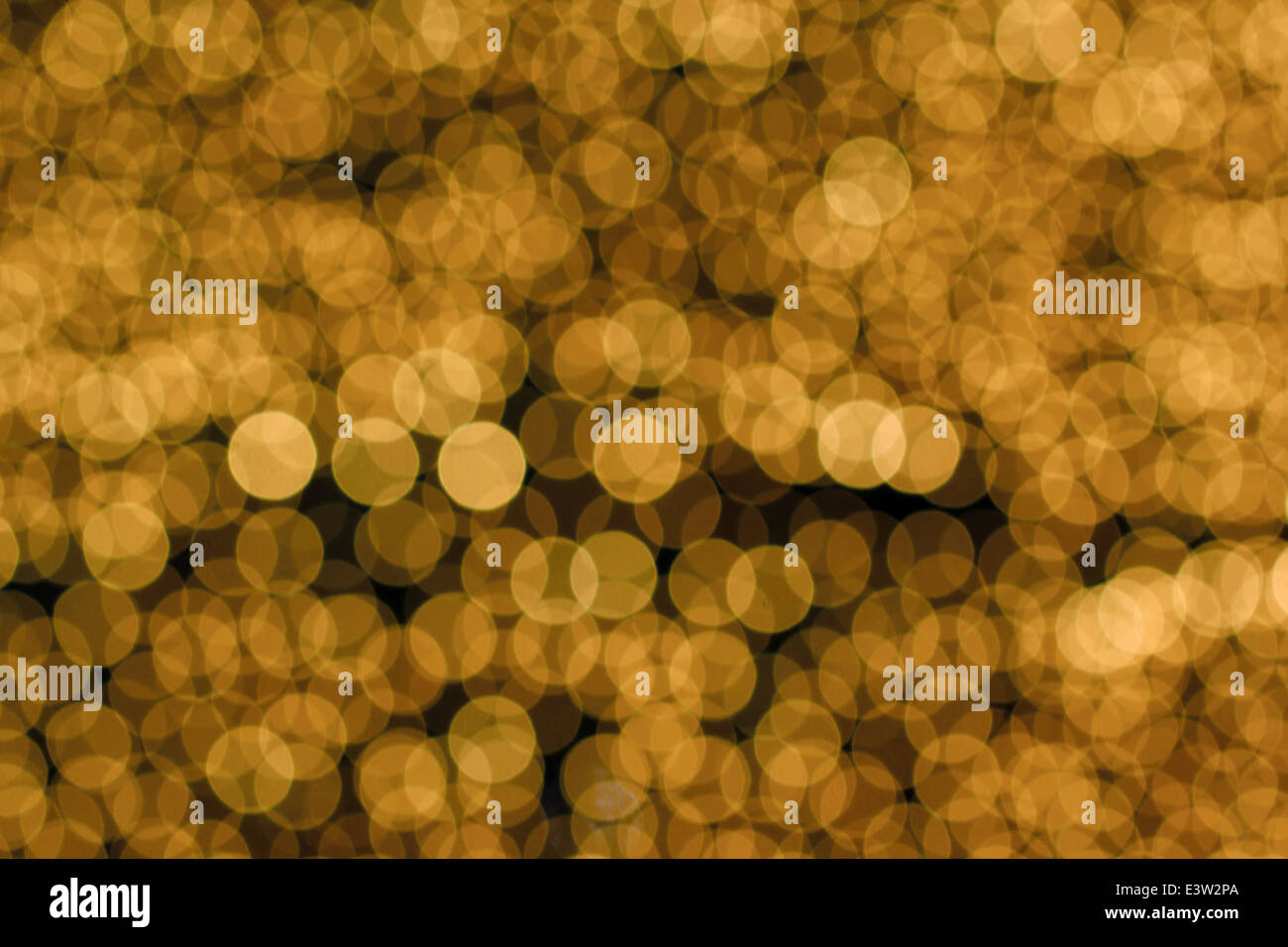 abstract golden bokeh as background or texture Stock Photo