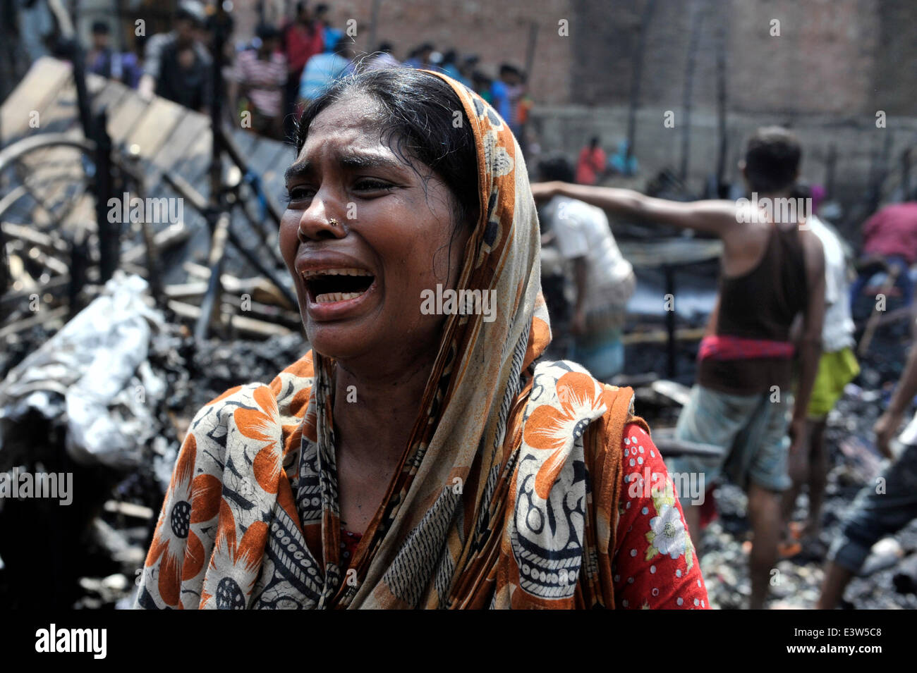 One slum people crying after hi-res stock photography and images - Alamy