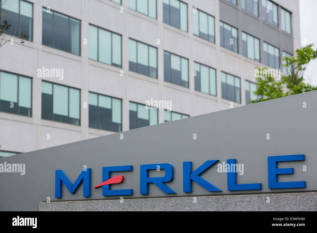 The headquarters of marketing firm Merkle. Stock Photo