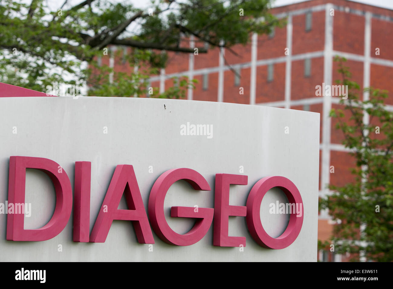 A Diageo PLC Global Supply facility in Halethorpe, Maryland. Diageo is one of the world's largest Liquor companies and its brands include Smirnoff Vodka, Johnnie Walker Scotch-Whiskey and Guinness Beer. Stock Photo