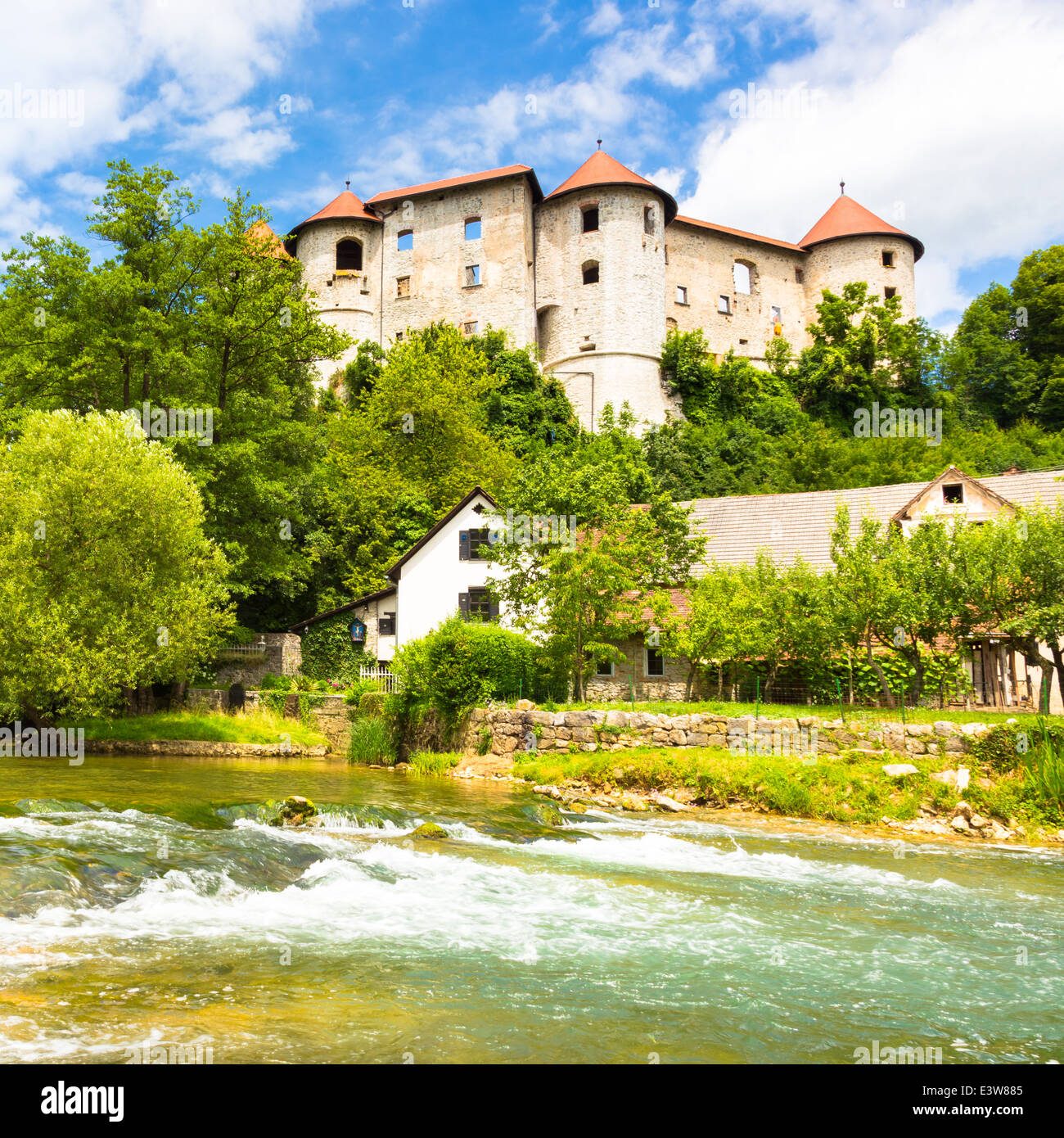 Zuzemberk Castle, Slovenian tourist destination Stock Photo - Alamy