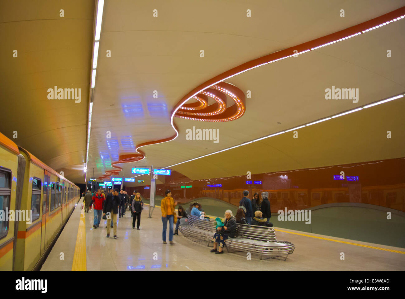 New metro line 2 station Serdika 2, central Sofia, Bulgaria, Europe ...