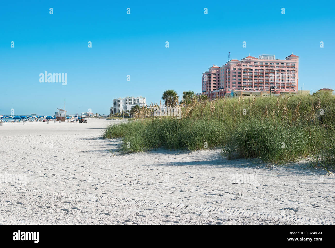 sunshine beach in Clearwater of Tampa Florida America Stock Photo