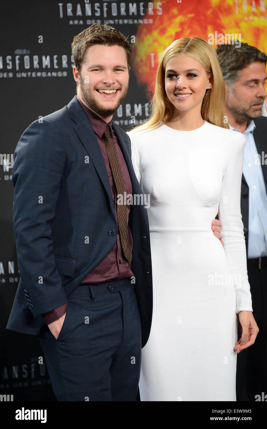Nicola Peltz And Jack Reynor Attend The Premiere Of Transformers The Age Of Extinction In Berlin Stock Photo Alamy