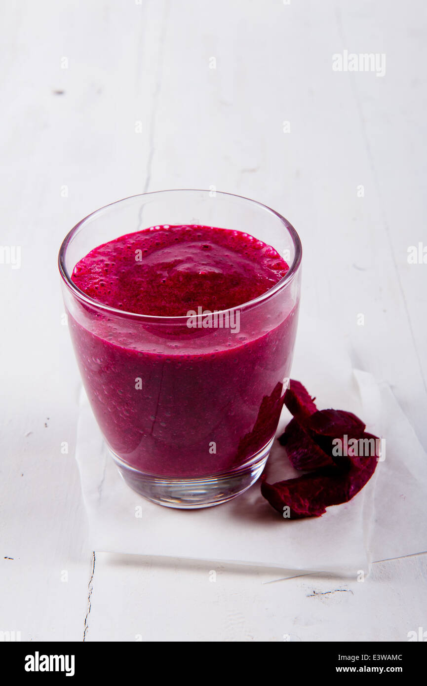 Beet root smoothie Stock Photo - Alamy