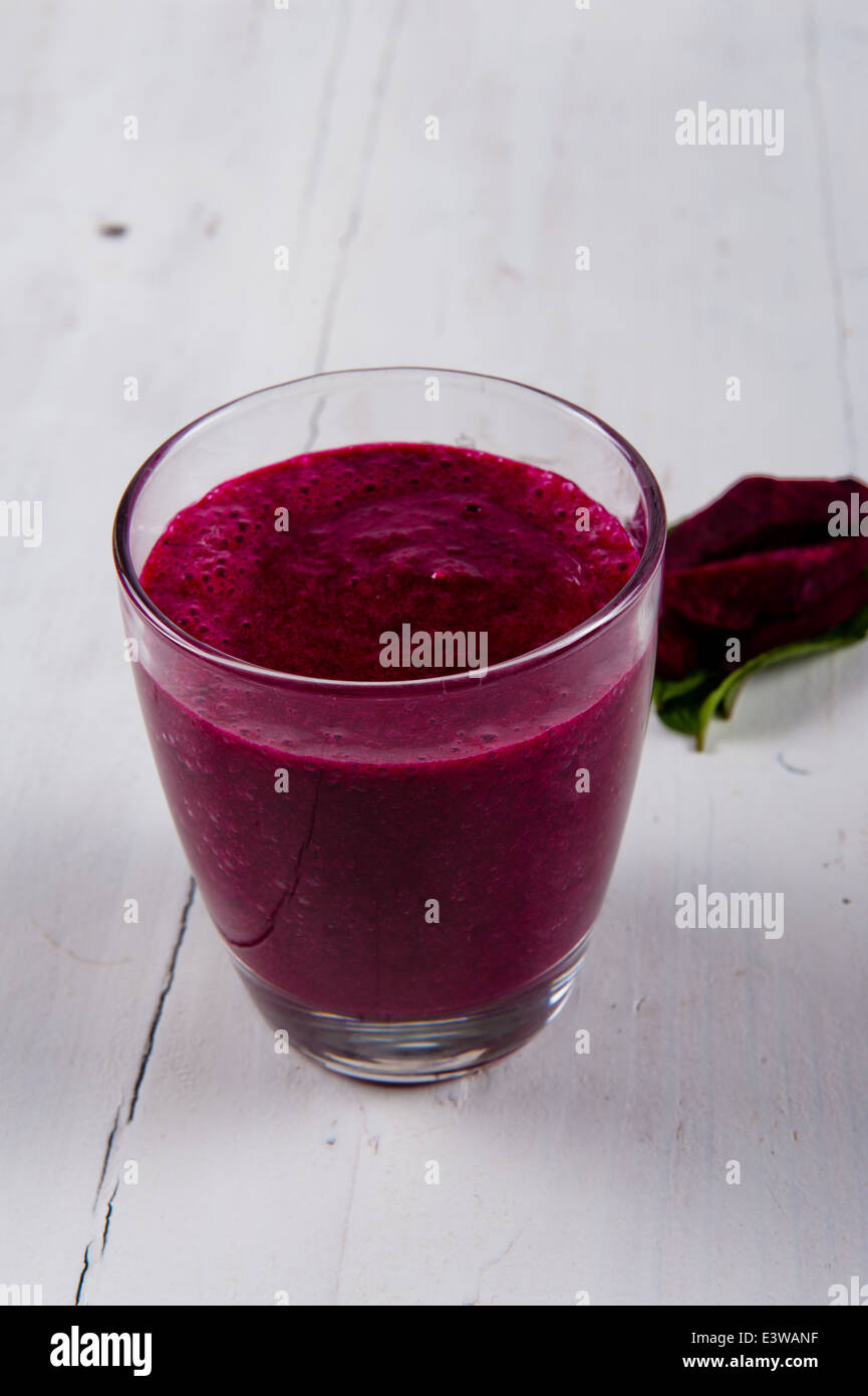 Beet root smoothie Stock Photo - Alamy
